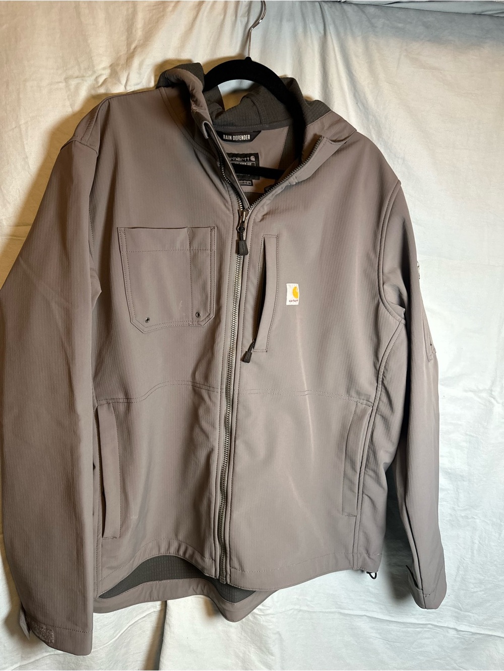 Carhartt Men’s grey Hooded Softshell Jacket